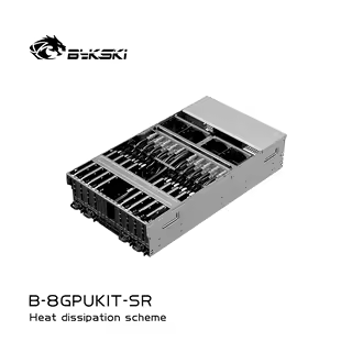 Bykski B-8GPUKIT-SR8 Card/10 Card 5090/4090 Graphics Card Server Water Cooling and Cooling AI Computing Power