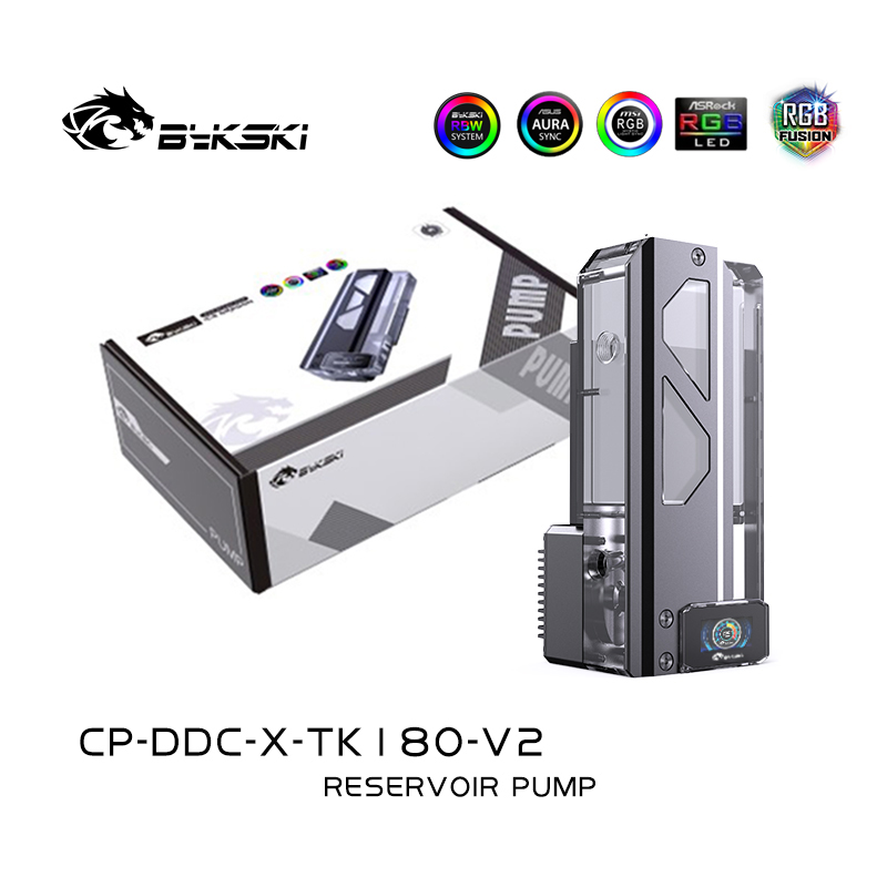 Bykski CP-DDC-X-TK180-V2 5V DDC Luminous Symphony Square Water Tank Pump CombinationWater pump