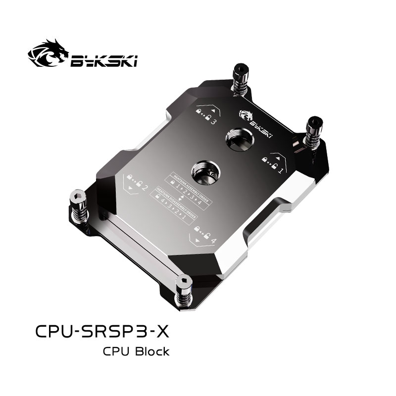 Bykski CPU-SRSP3-X AMD TR4 CPU water-cooled head server AI cloud computing liquid cooling