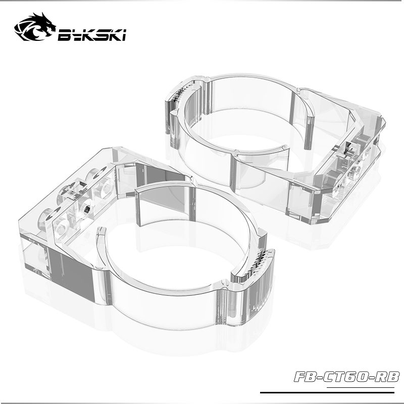 Bykski B-CT60-RB Transparent locking buckle Securely prevent the clip 60-65mm