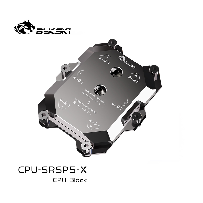 Bykski CPU-SRSP5-x AMD SP5 CPU Water head Server AI Cloud Computing Liquid cooling