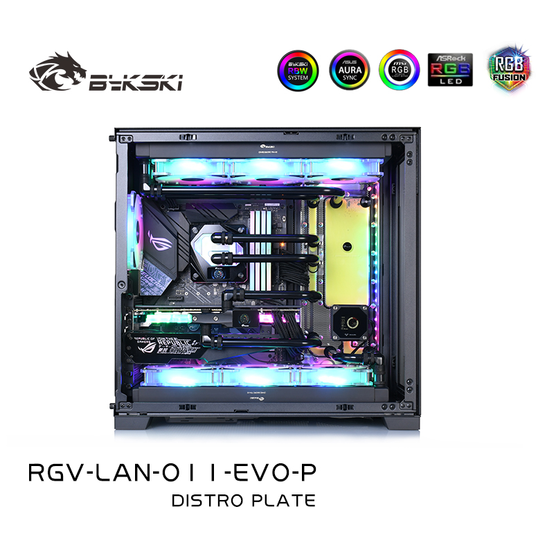 Bykski RGV-LAN-O11-EVO-P DISTRO PTATE LIAN LI O11 EVO