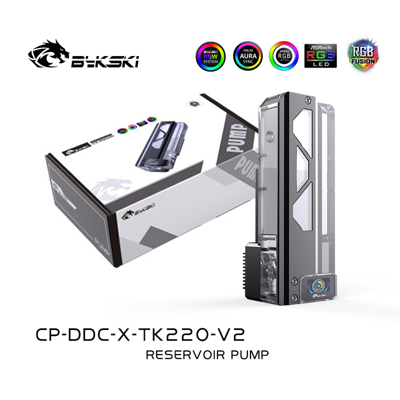 Bykski CP-DDC-X-TK220-V2 5V Luminous Symphony Square Water Tank Pump Combination DDC Water pump