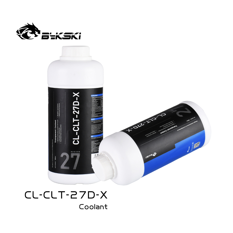 Bykski CL-CLT-27D-X water-cooled liquid, transparent 1 liter, with high thermal conductivity to inhibit bacteria