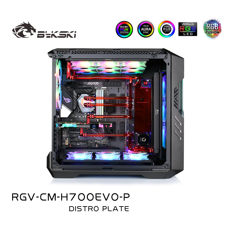 Bykski RGV-CM-H700EVO-P Cooler Master HAF 700EVO Water plate guide plate scheme