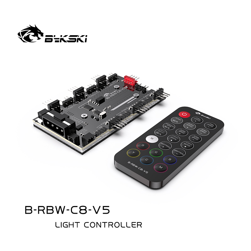 Bykski B-RBW-C8-V5 Magic Light Controller 5V(A-RGB) light remote control board synchronization