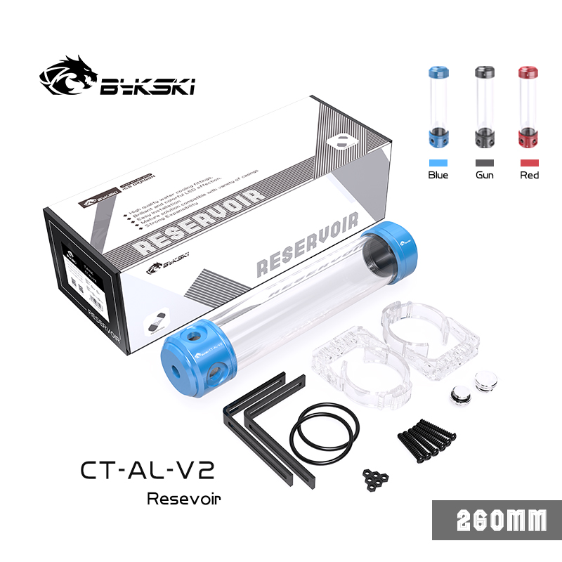 Bykski CT-AL-V2 Cylindrical reservoir Multi - Color Optional 260MM