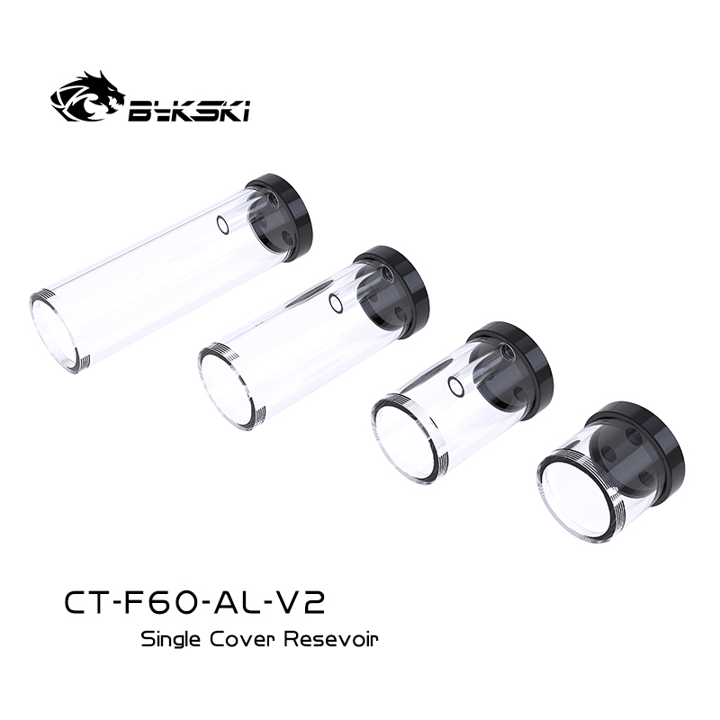 Bykski CT-F60-AL-V2 3 hole single cover cylindrical water tank