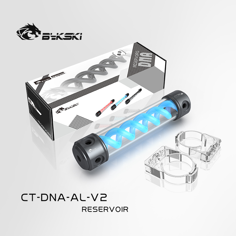 Bykski CT-DNA-AL-V2 DNA cylindrical water tank 260MM Aluminum gun color box cover