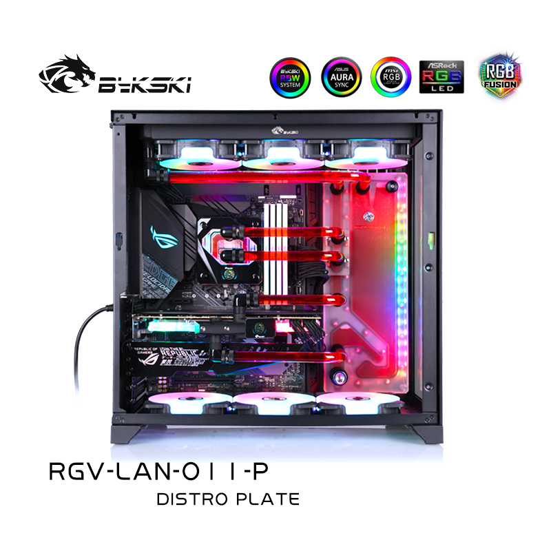 Bykski RGV-LAN-O11-P DISTRO PLATE  LIAN LI CP-O11 chassis