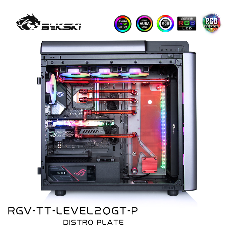 Bykski RGV-TT-LEVEL20GT-P DISTRO PLATE Thermaltake LEVEL20 GT