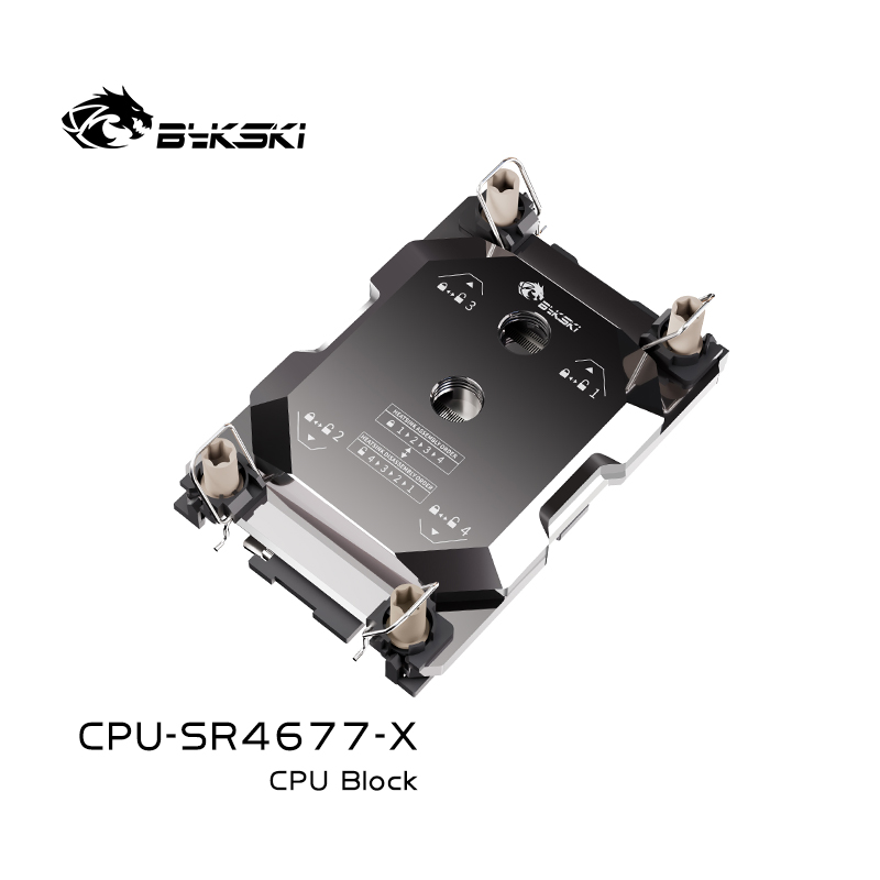 Bykski CPU-SR4677-X Intel LGA4677CPU Water Head Server AI Cloud Computing Liquid cooling