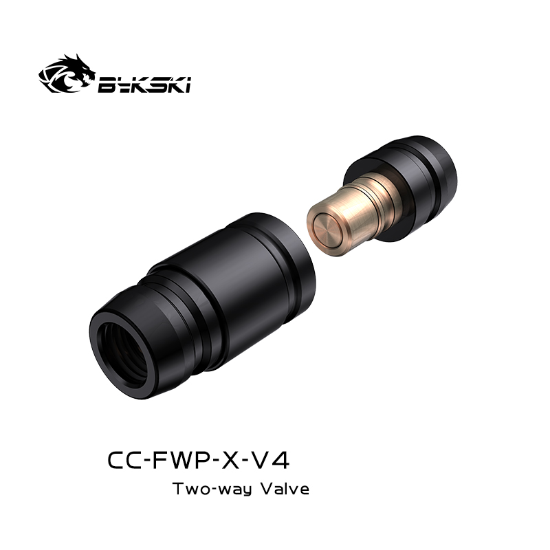 Bykski CC-FWP-X-V4 bidirectional water stop valve server data center liquid cooled quick connector SPT