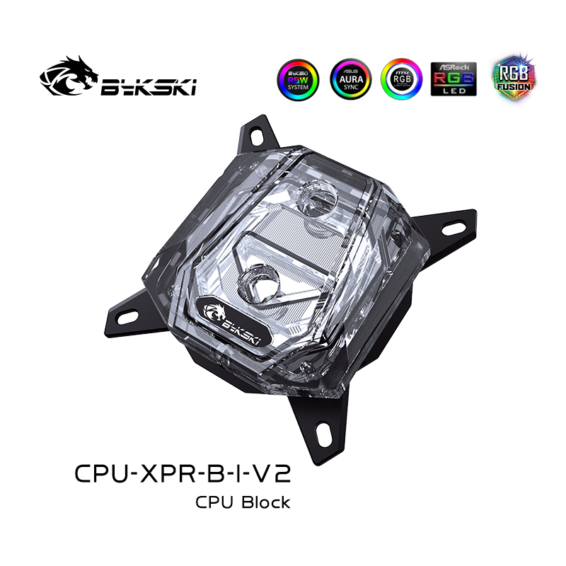 Bykski CPU-XPR-B-I-V2 Intel CPU BLOCKS Jet microchannel RGB