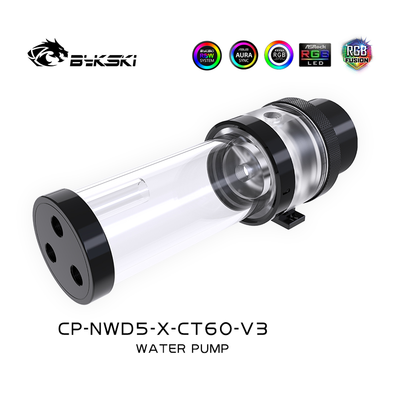 Bykski CP-NWD5-X-CT60-V3 new D5 water pump luminous pump integrated pump