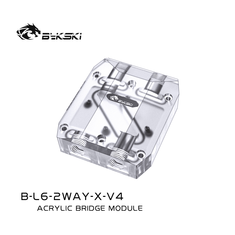 Bykski B-L6-2WAY-X-V4 BRIDGE MODULE Double card jet single flow channel