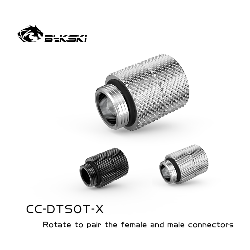 Bykski CC-DTSOT-X Fine diamond inner and outer teeth G1/4 thread rotation to twist
