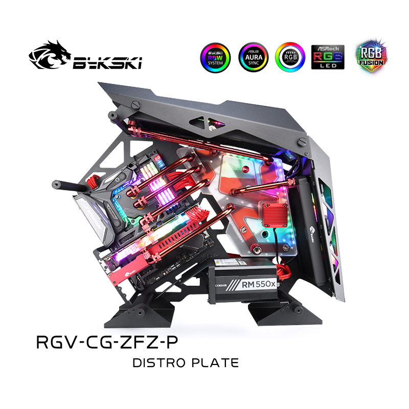 Bykski RGV-CG-ZFZ-P Waterway Board Deflector DISTRO PLATE  Bone Gaga Conqueror Case