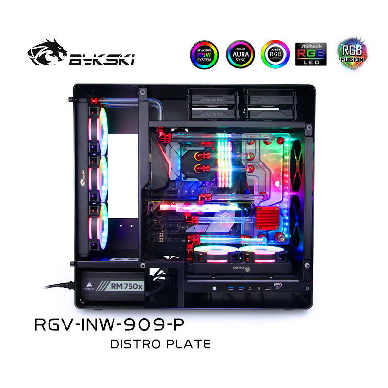 Bykski RGV-INW-909-P  DISTRO PLATE IN WIN 909 Chassis