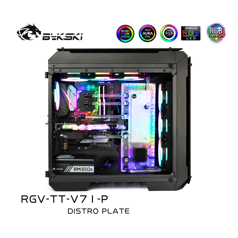 Bykski RGV-TT-V71-P DISTRO PLATE Thermaltake View 71