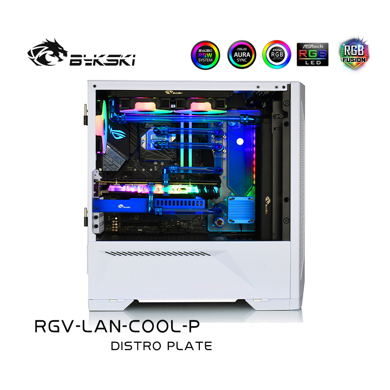 Bykski RGV-LAN-COOL-P DISTRO PLATE  LIAN LI Ghost axe chassis