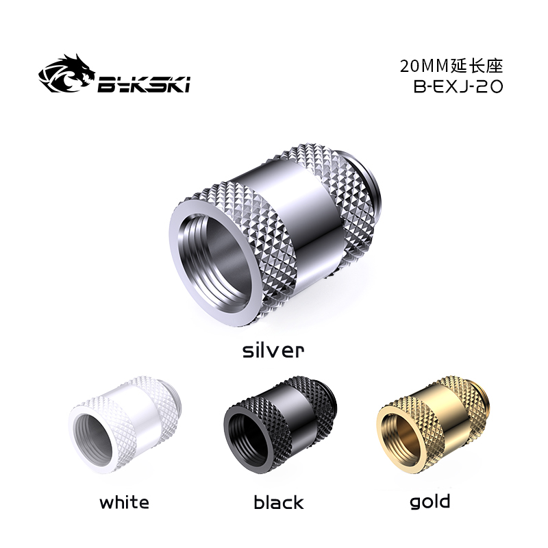 Bykski B-EXJ-20 Fine Diamond Pattern 20MM Extension G1/4 Thread Internal Thread