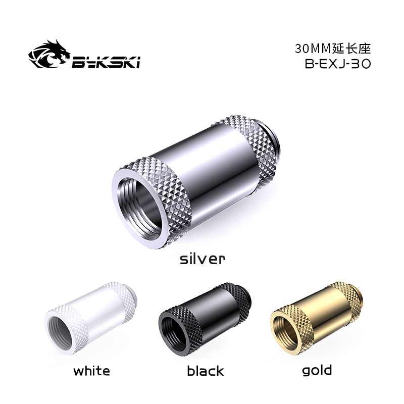 Bykski B-EXJ-30 Fine Diamond Pattern 30MM Extension G1/4 Thread Internal Thread Extension