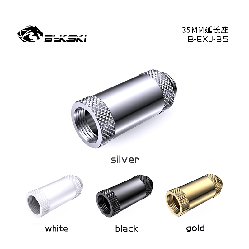 Bykski B-EXJ-35 Fine Diamond Pattern 35MM Extension G1/4 Thread Female Thread Extension