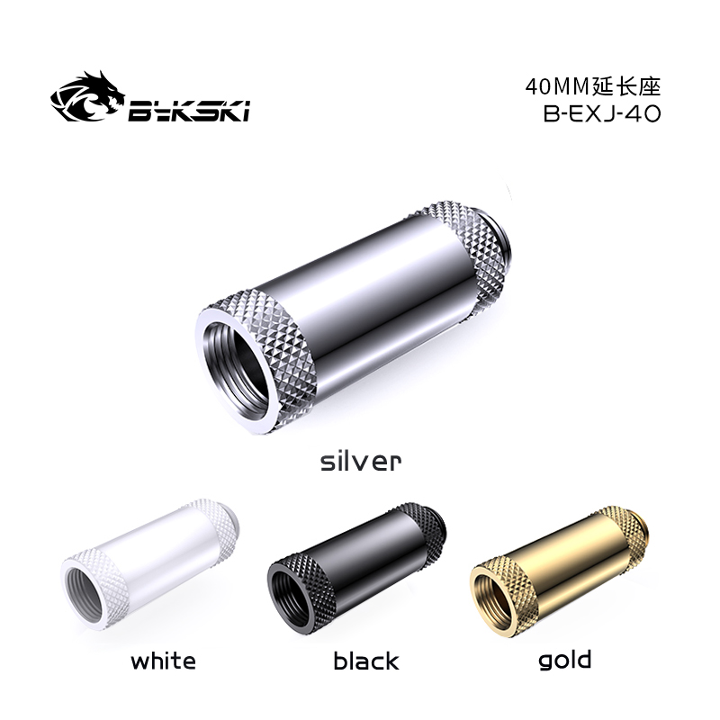 Bykski B-EXJ-40 Fine Diamond Pattern 40MM Extension G1/4 Thread Female Thread Extension