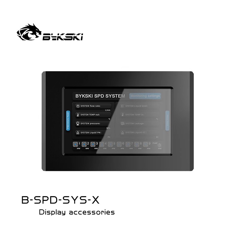Bykski B-SDP-SYS-X SPD system monitoring speed control large screen touch real-time display