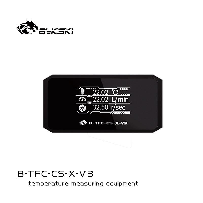 B-TFC-CS-X-V3 digital flowmeter thermometer flowmeter water cooling system alarm