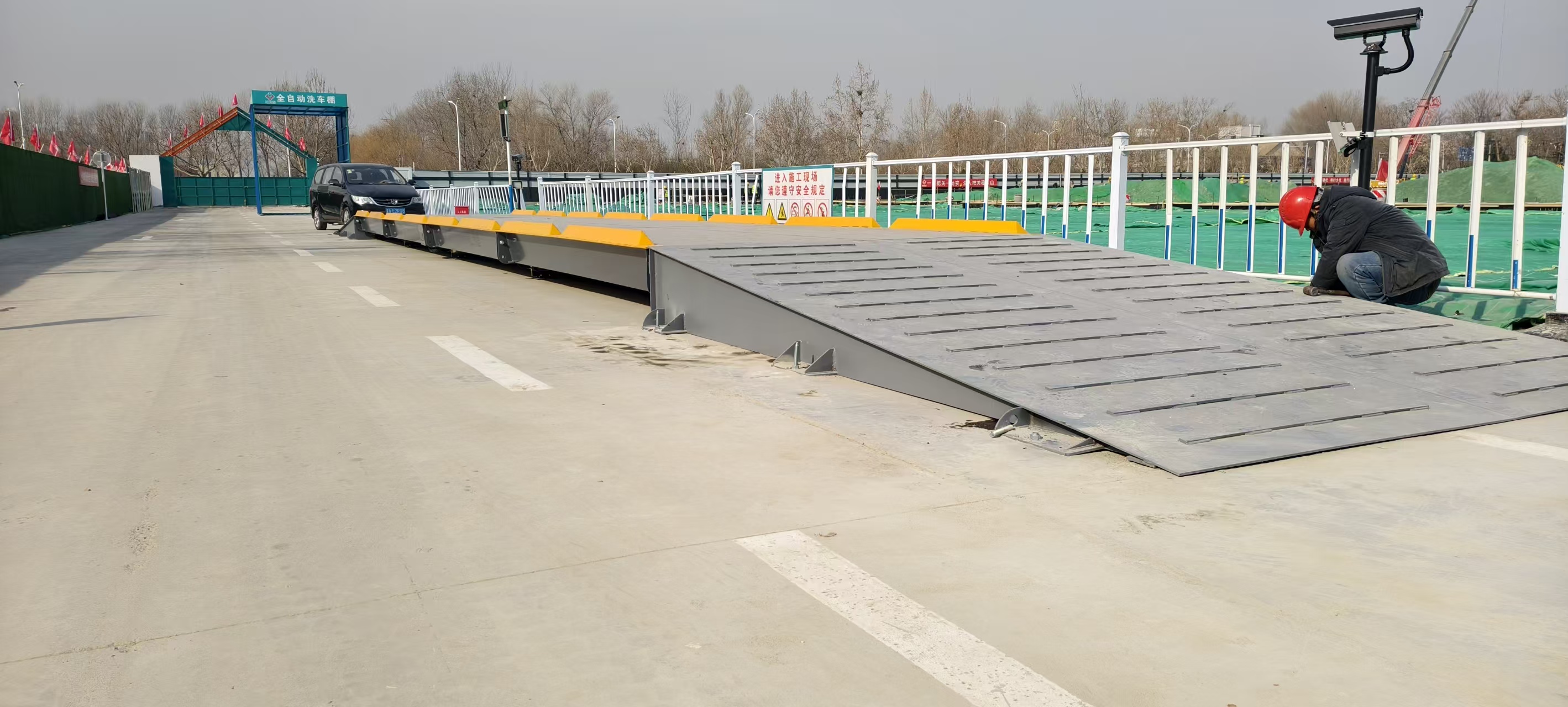 北京城建3*16米汽车衡+钢引坡