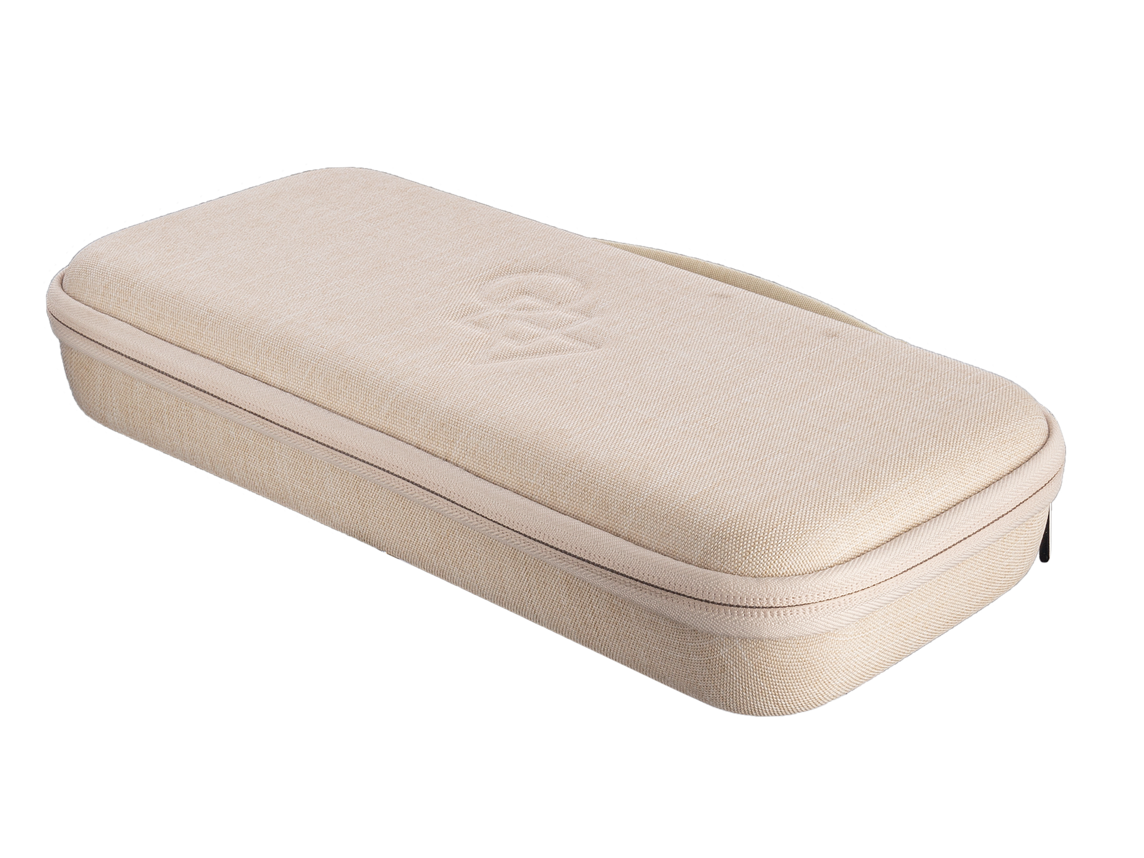 Custom EVA Hard Shell Keyboard Storage Case with Handle – Beige Linen Style