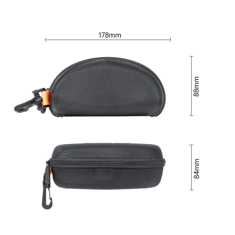 Shockproof EVA Glasses Case with Hook – Custom Eyewear Travel Pouch
