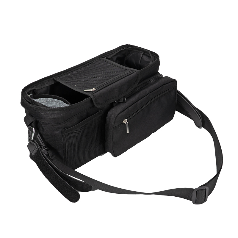 Universal Stroller Caddy Organizer with Shoulder Strap and Insulated Bottle Holder
