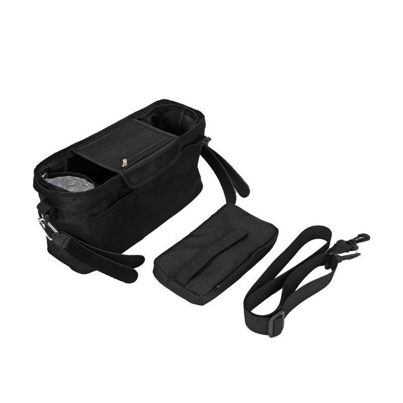 Multifunctional Baby Stroller Organizer Bag with Insulated Compartments and Shoulder Strap