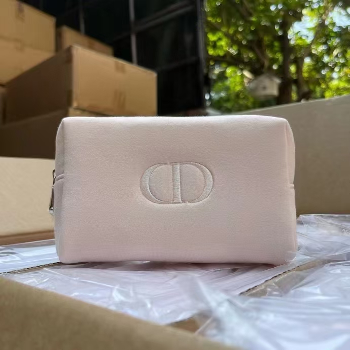 dior pink makeup bag