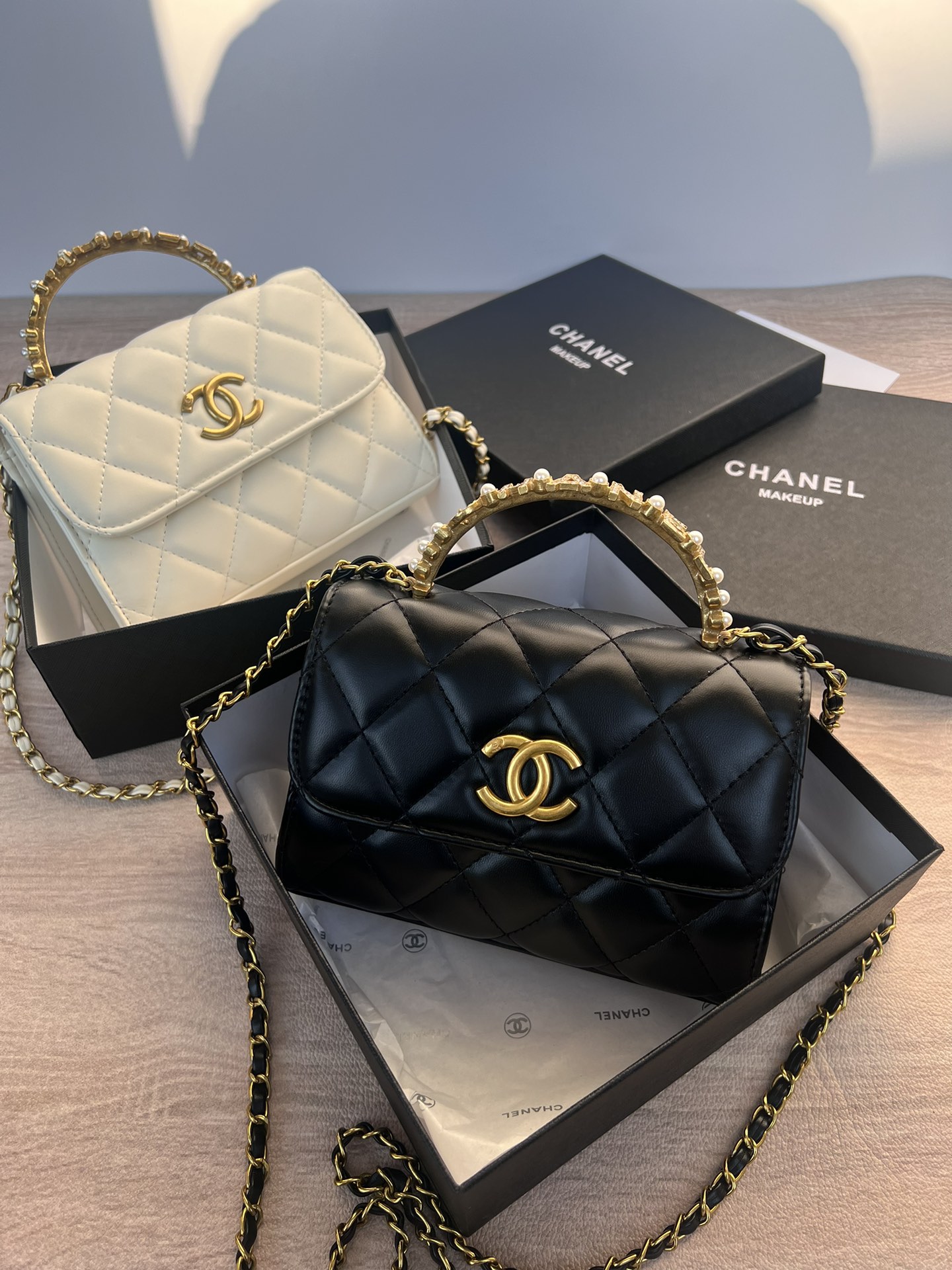 chanel bag two color