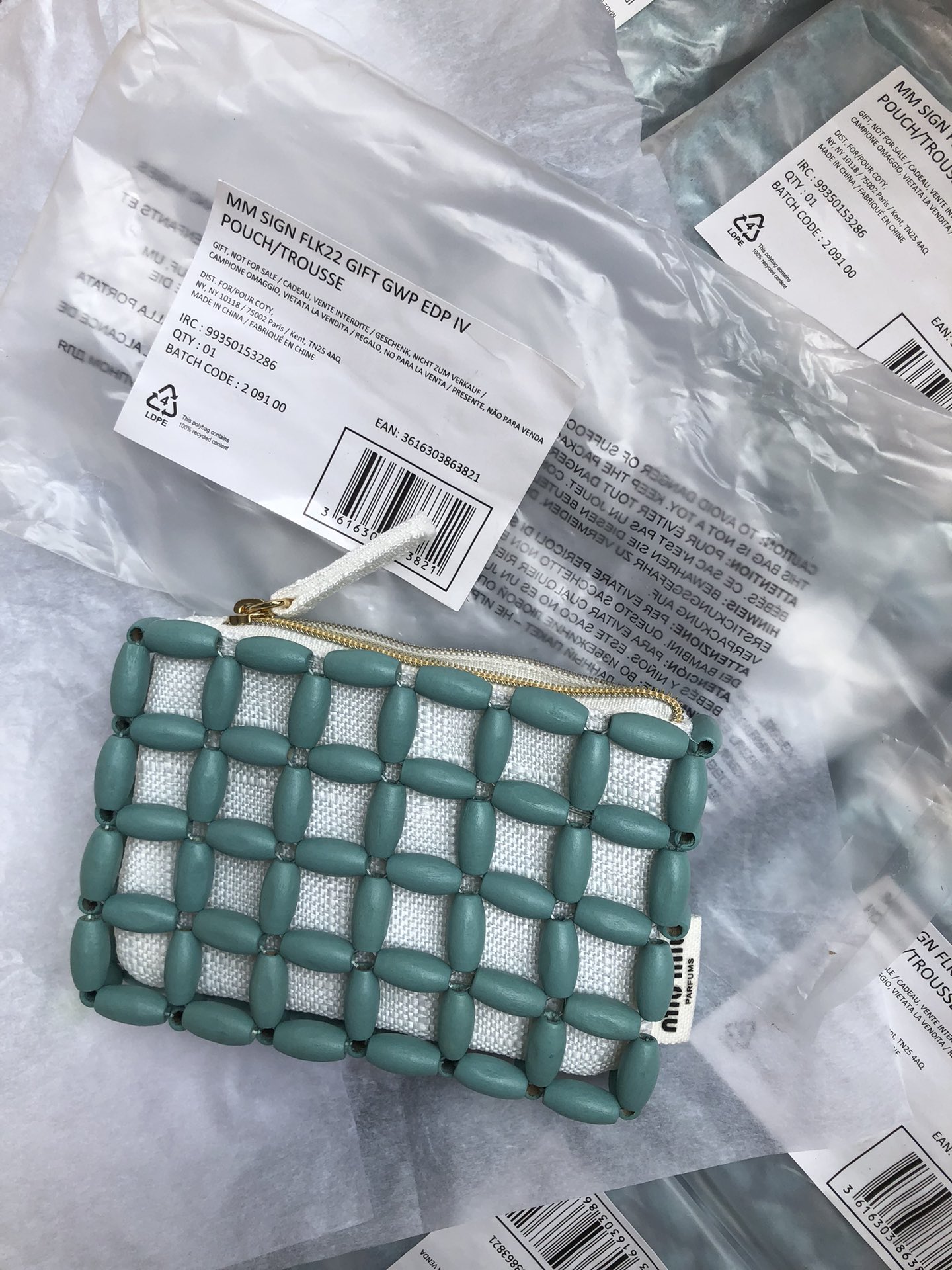 Miumiu makeup bag
