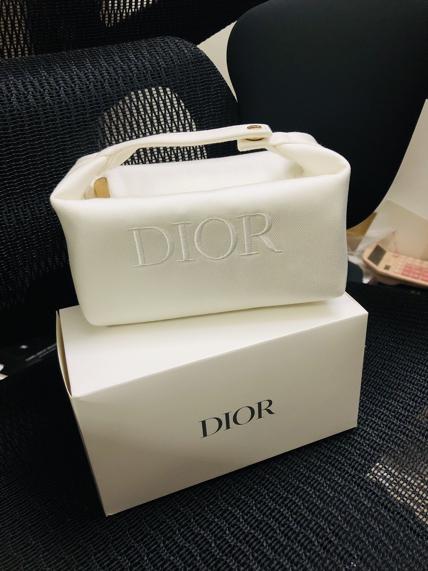 dior makeup bag