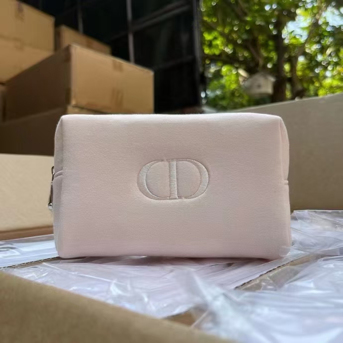 dior pink makeup bag