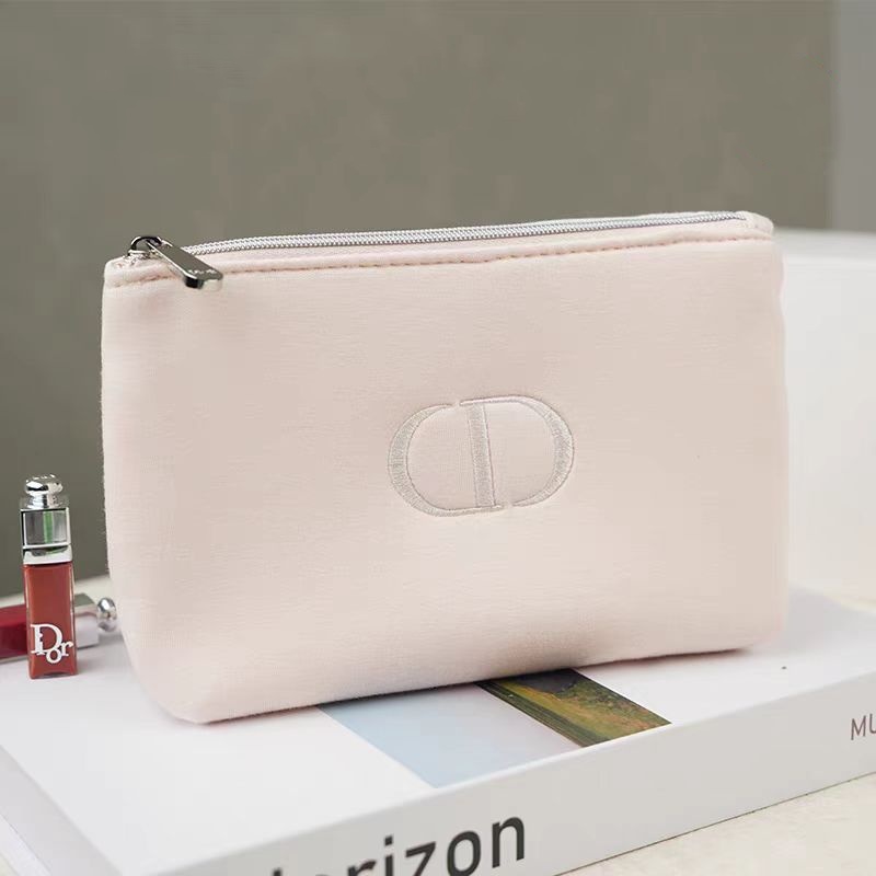 dior pink makeup bag