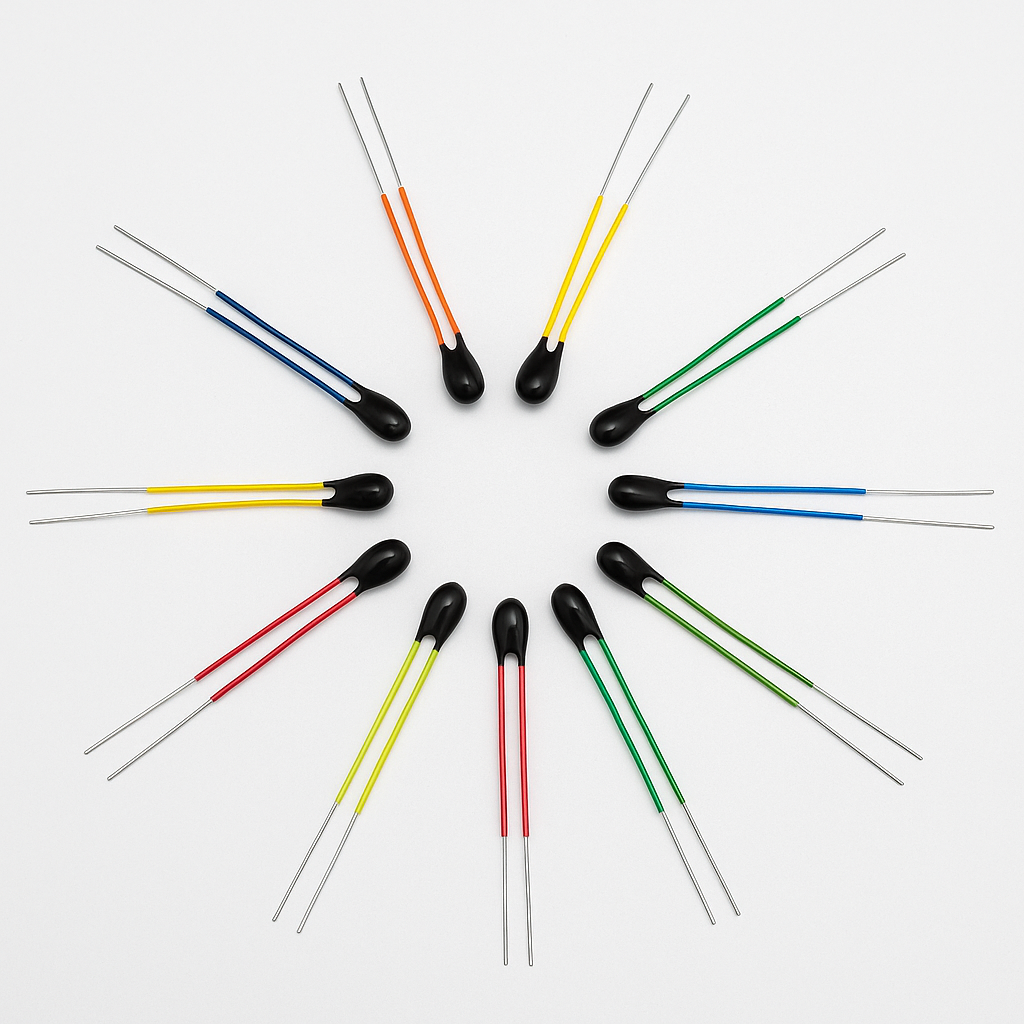 MF5A-5 Series epoxy NTC thermistor with miniture bead and Insulated le