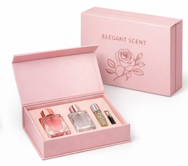 Luxury Custom Perfume Fragrance Bottles Luxury Custom Perfume Box Packing Foldable Magnetic Cardboard Closure  Flat Rigid Perfume Paper box