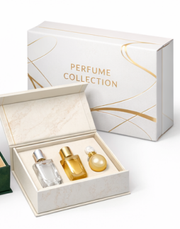 Luxury Custom Perfume Fragrance Bottles Luxury Custom Perfume Box Packing Foldable Magnetic Cardboard Closure  Flat Rigid Perfume Paper box