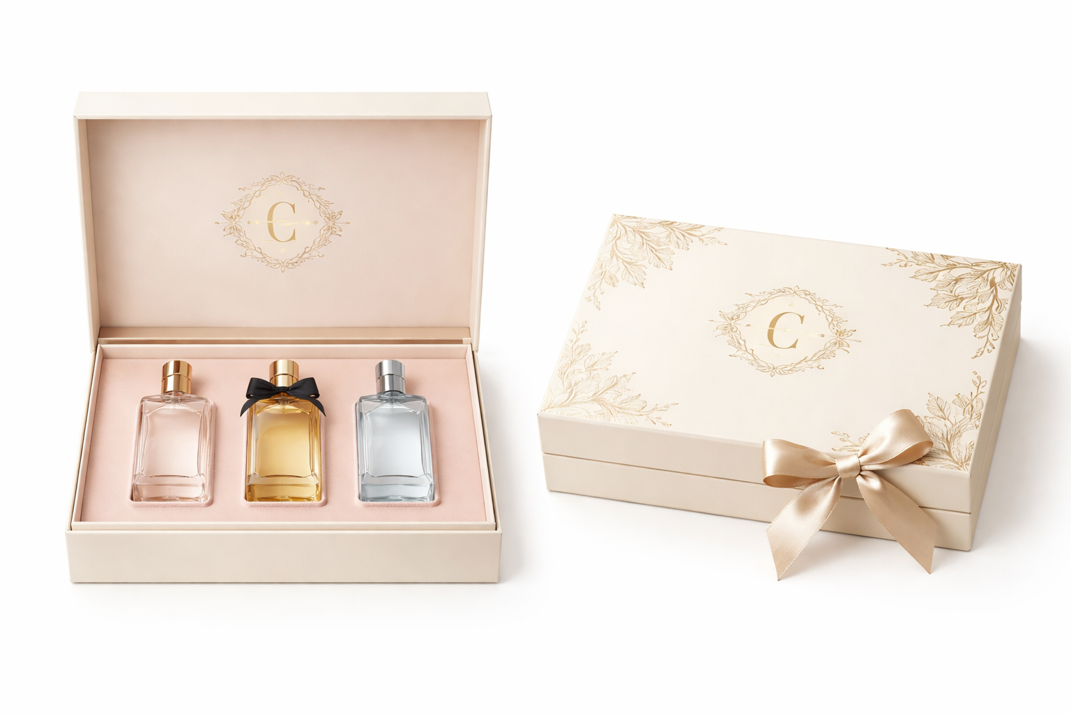 Black Luxury Custom Perfume Fragrance Bottles Packing Foldable Magnetic Cardboard Closure  Flat Rigid Perfume Paper box