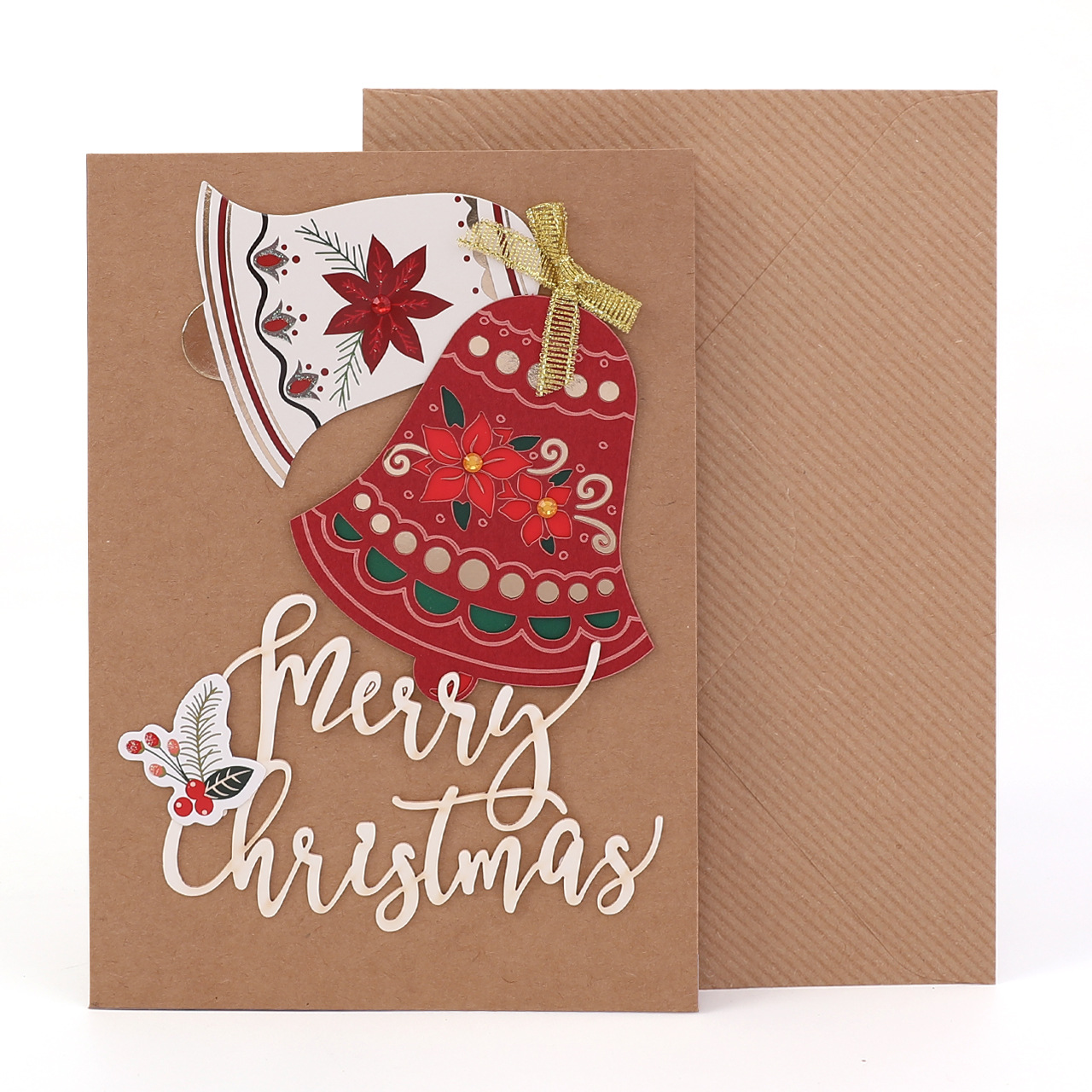 Interactive Magical Snowman Christmas Tree Jesus Santa Claus Religious Kraft Paper Pop Up 3d Paper Christmas Greeting Card