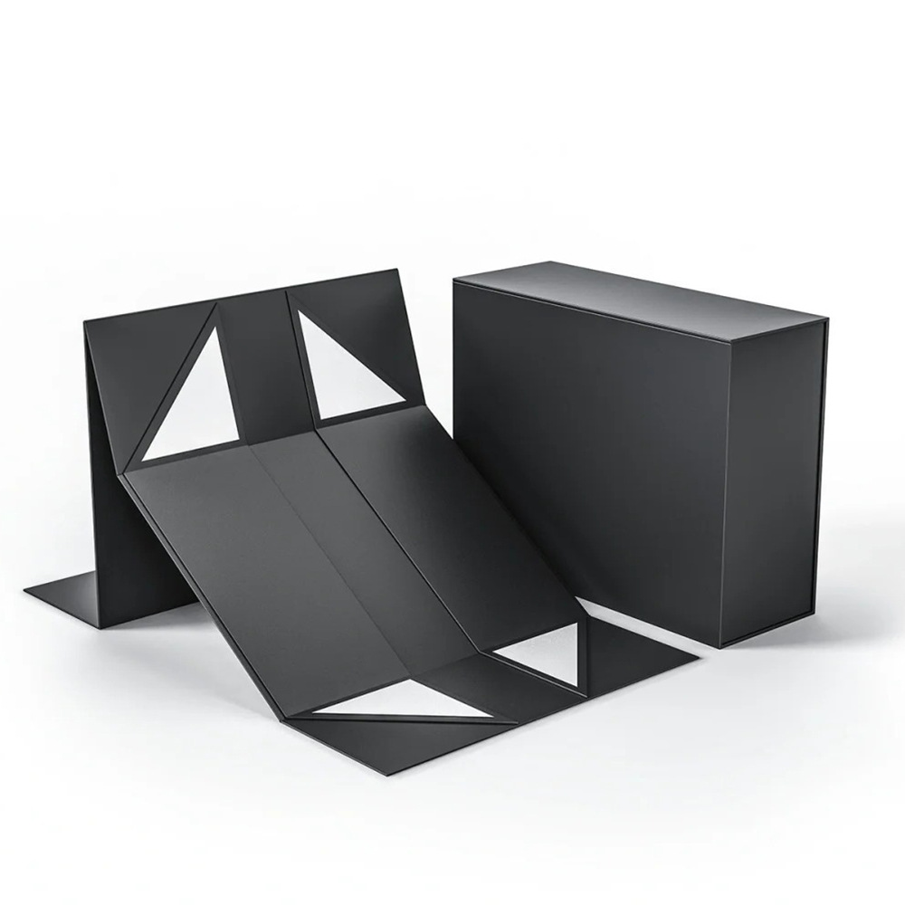 The Elegance of Black Luxury Custom Perfume Fragrance Bottles and Flat Rigid Perfume Paper Box Packaging