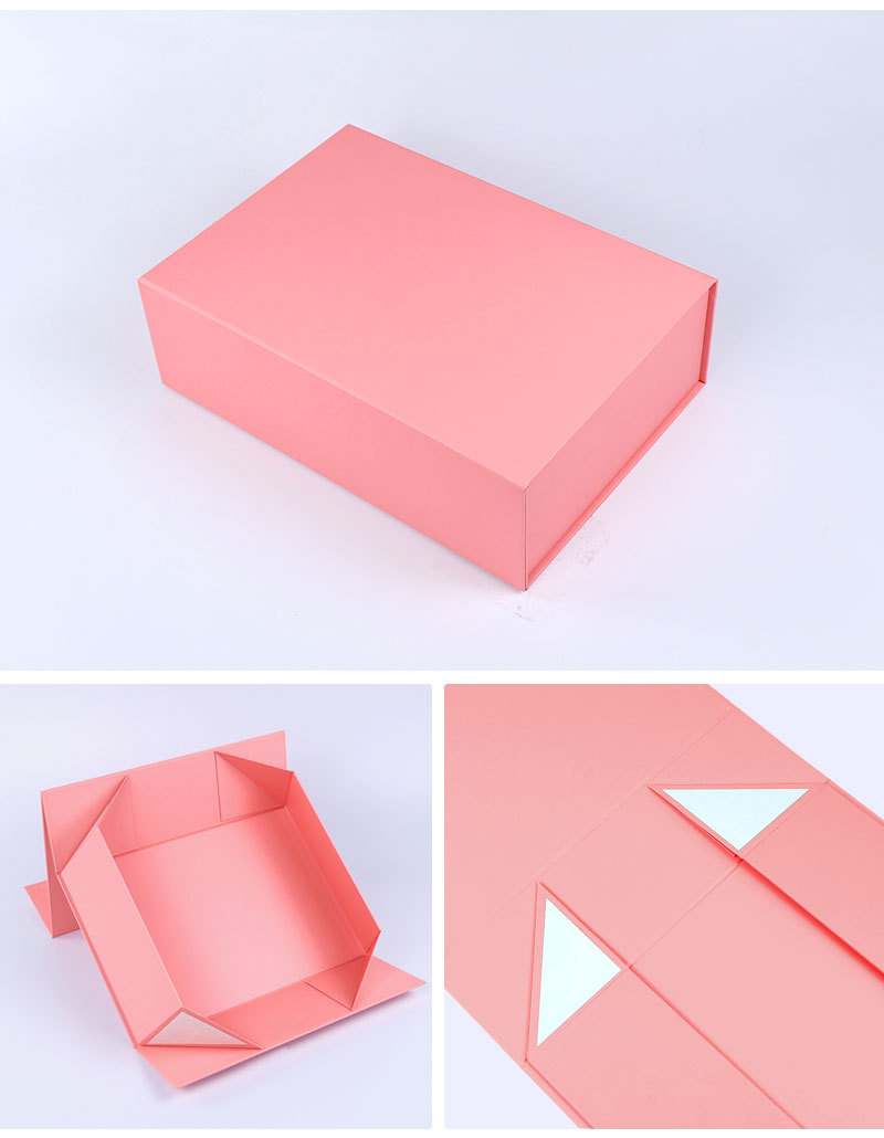 Luxury Pink Magnetic Closure Gift Box Custom Perfume Fragrance Bottles Packing Foldable Magnetic Cardboard Closure  Flat Rigid Perfume Paper box
