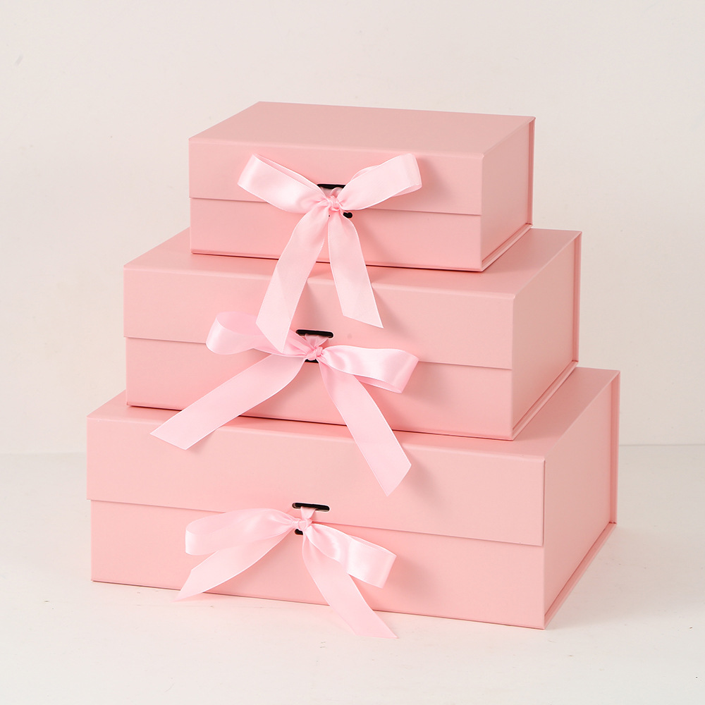 Luxury Custom Yellow Ribbon Perfume Fragrance Bottles Packing Foldable Magnetic Cardboard Closure  Flat Rigid Perfume Paper box